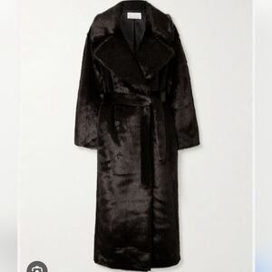 Black Faux Fur Coat